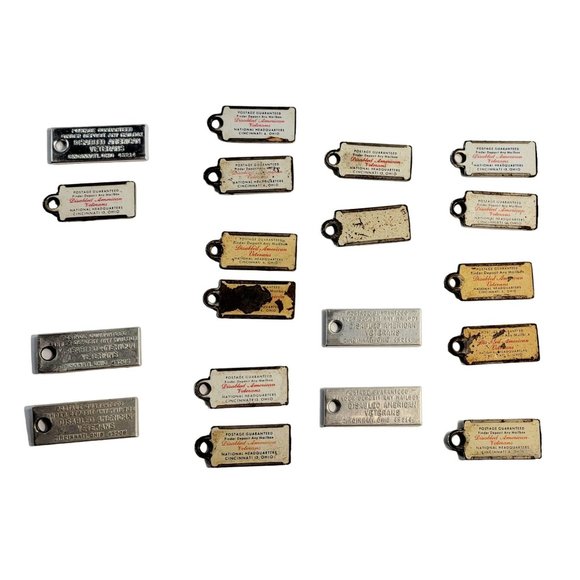 Lot Of 19 DAV Disabled American Veterans Keychain Tags - Picture 3 of 4